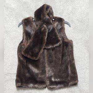 Faux Fur Vest & Scarf Set